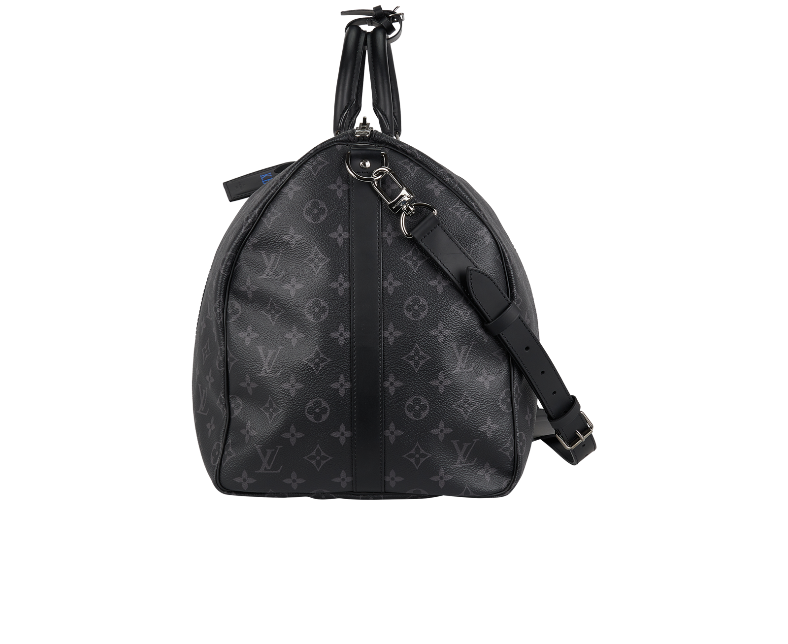 Keepall Bandoulière 55, &pound;1,200, Handbags, Black/Grey, Canvas, Bottom view